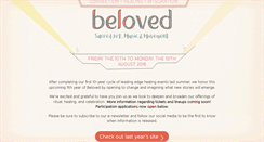 Desktop Screenshot of belovedfestival.com